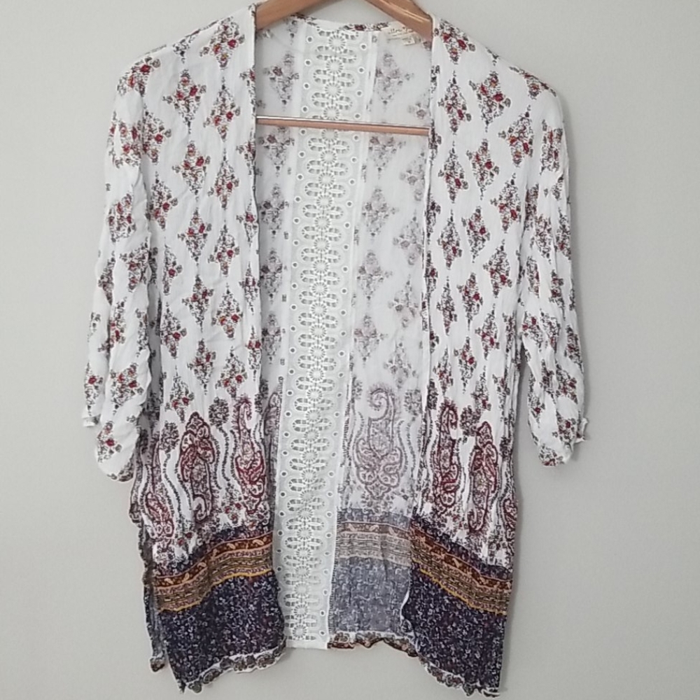Boho Floral print cardigan